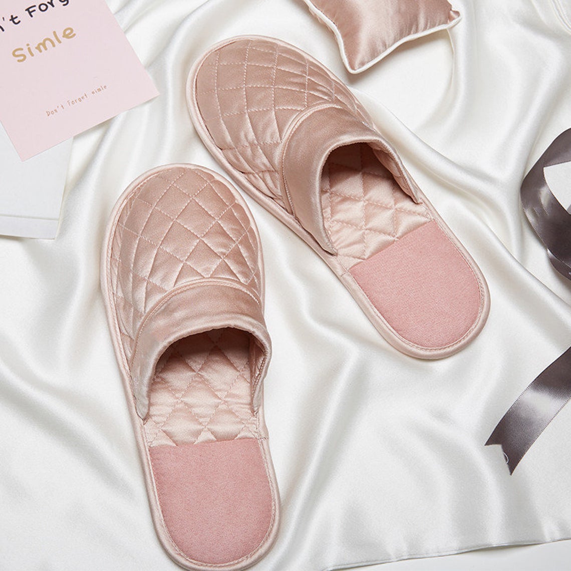 Silk Slippers Dreamwithus Pink