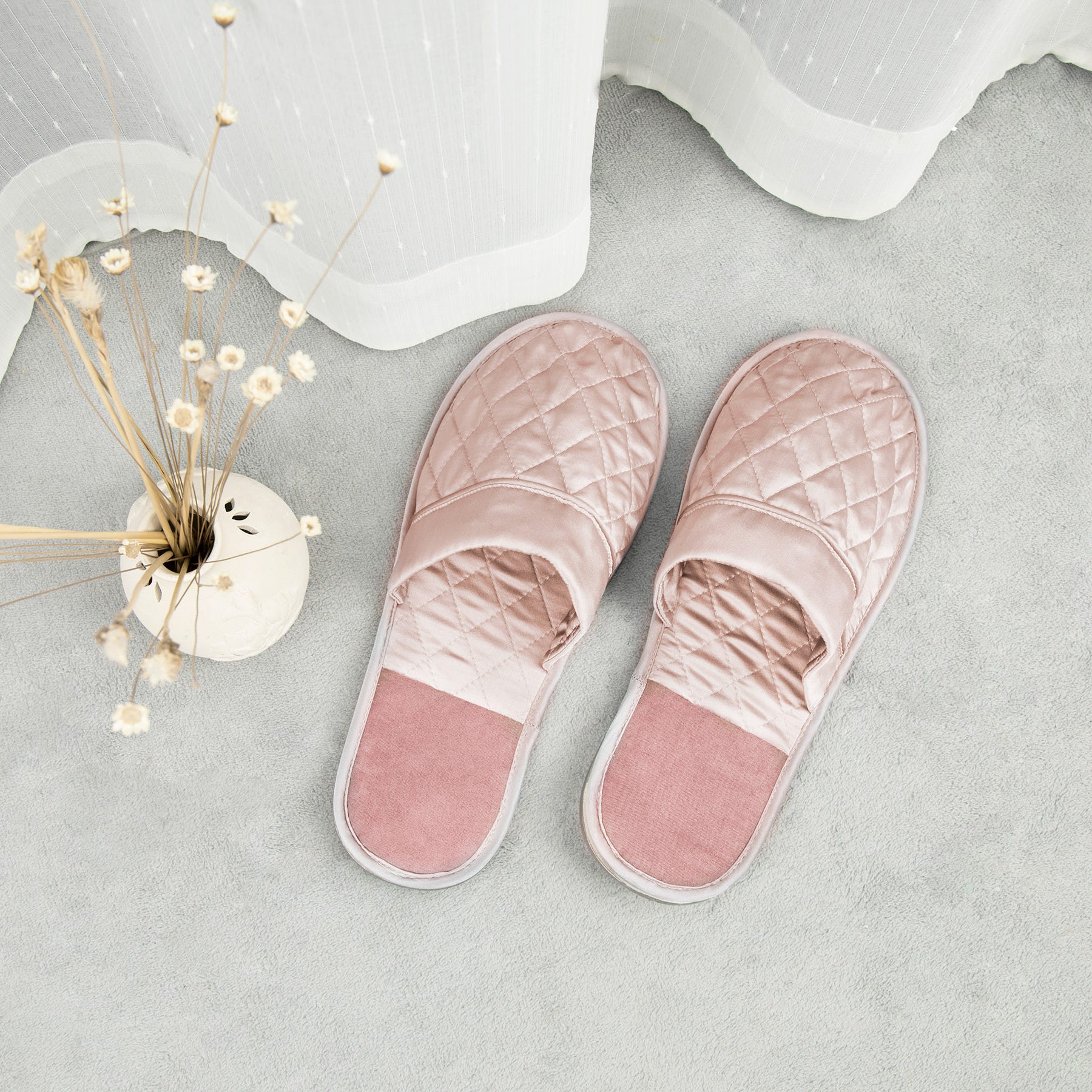 Silk Slippers Dreamwithus Pink